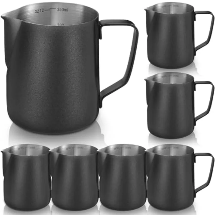 Pcs Milk Frothing Pitcher 30 Stainless Steel Steaming Pitchers for Coffee Bar Cappuccino Barista Tools Milk Jug Steamer Frother
Pcs Milk Frothing Pitcher 30 Stainless Steel Steaming Pitchers for Coffee Bar Cappuccino Barista Tools Milk Jug Steamer Frother