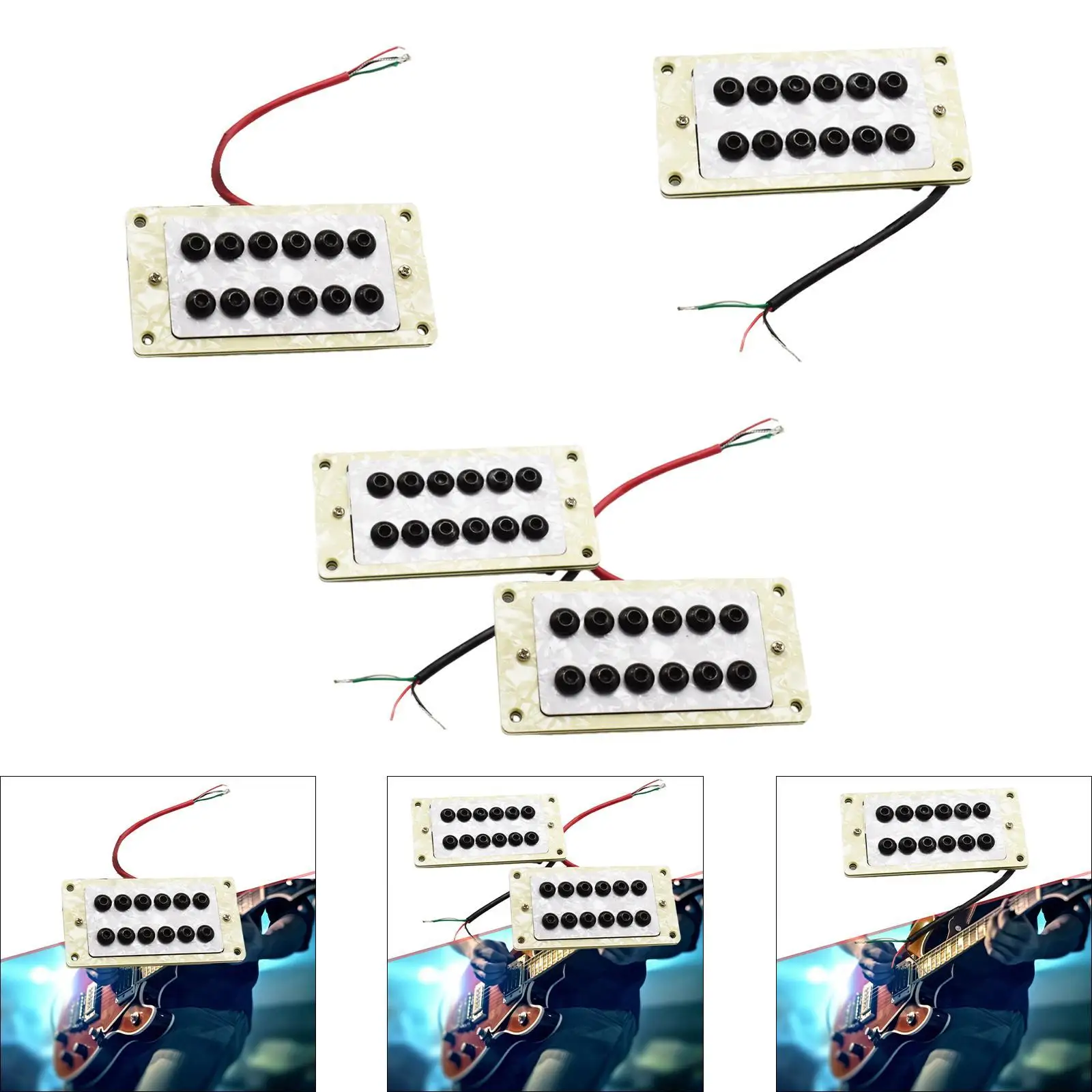 Electric Guitar Humbucker Pickup High Performance Double Coil Musical Instrument Accessories for Guitar Repair
Electric Guitar Humbucker Pickup High Performance Double Coil Musical Instrument Accessories for Guitar Repair
