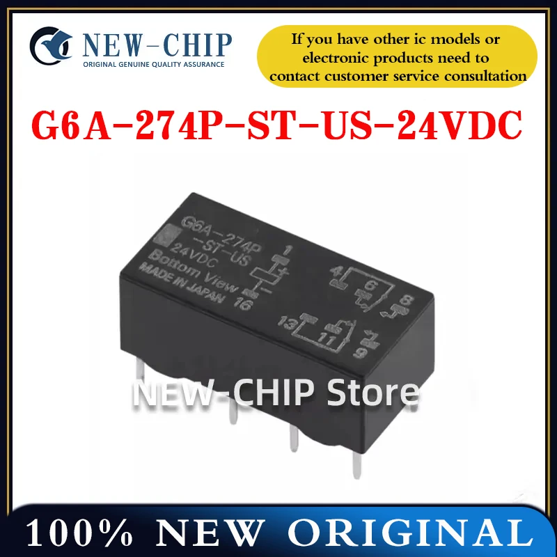 2-20 шт./лот G6A-274P-ST-US-24VDC DIP-8, 8-контактный, 2А, два нормально открытых и два нормально закрытых контакта, новый, оригинал
2-20 шт./лот G6A-274P-ST-US-24VDC DIP-8, 8-контактный, 2А, два нормально открытых и два нормально закрытых контакта, новый, оригинал