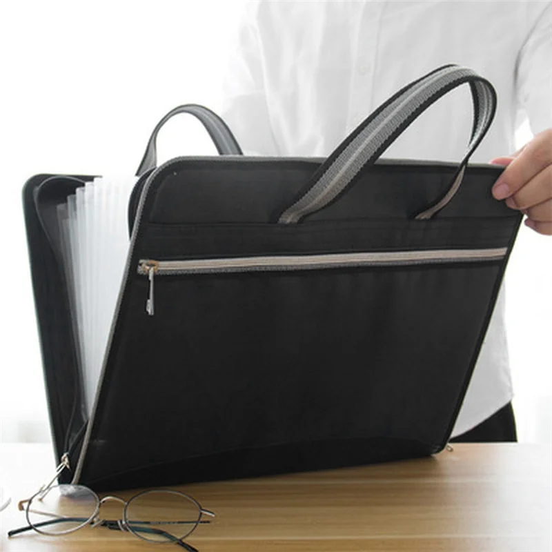 1 Piece Business Zipper Waterproof Insert File Bag A4 Paper Folder Capacity Package Black
1 Piece Business Zipper Waterproof Insert File Bag A4 Paper Folder Capacity Package Black