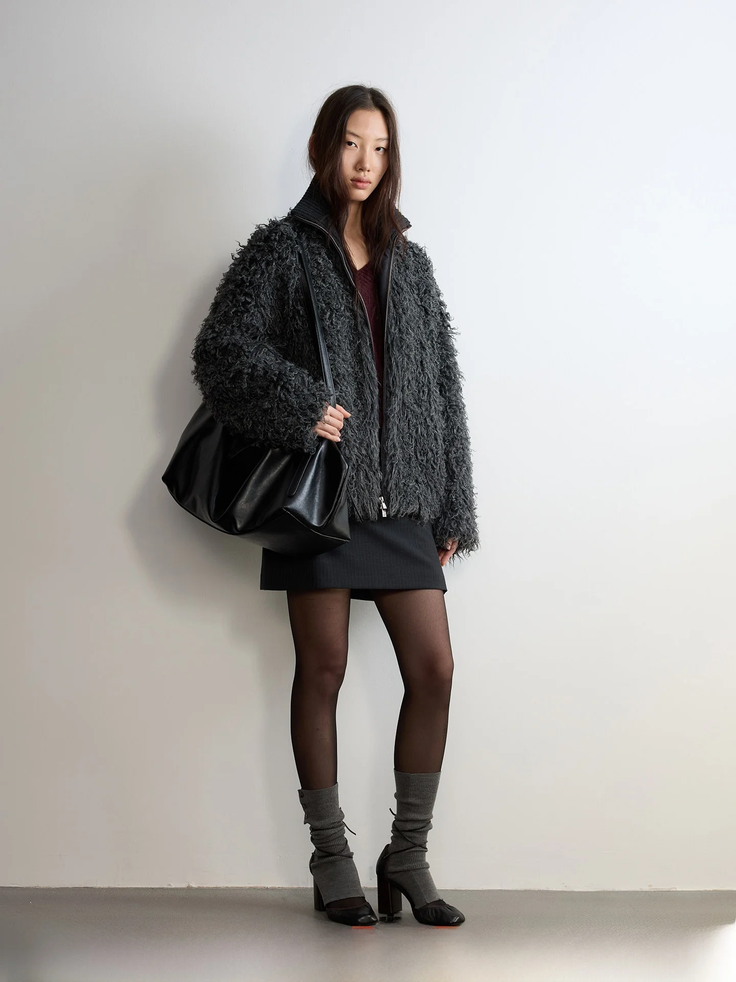 Warm Wool Blend Fce Jaet Coat Casual Loose Fit Long Sve Zipper Closure Color Ladies Thiened Winter Outerwear
Warm Wool Blend Fce Jaet Coat Casual Loose Fit Long Sve Zipper Closure Color Ladies Thiened Winter Outerwear