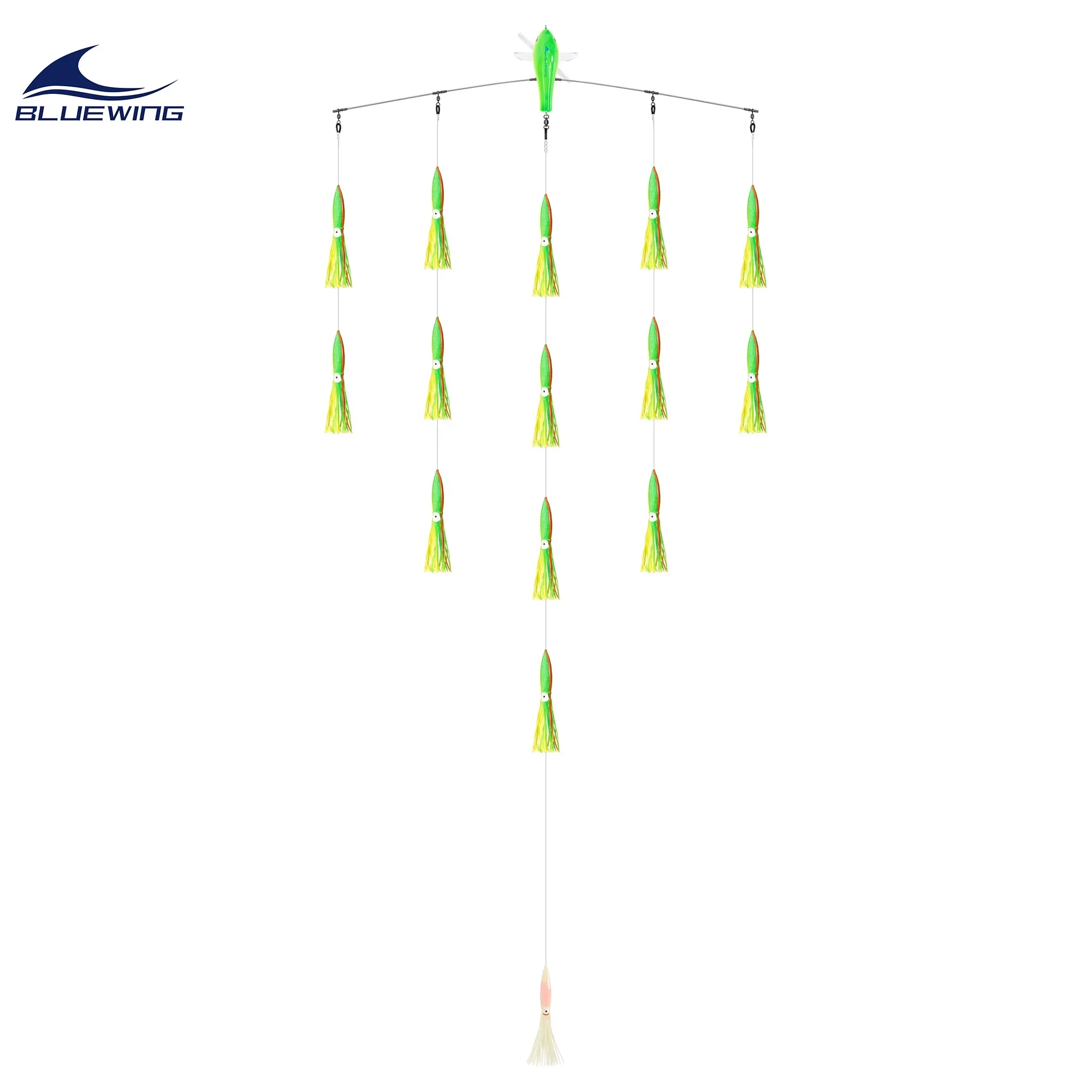 36" Fishing Spreader Bar Port Walker 6"/9" Bulb Floating Squid Trolling Fishing Lure For Tuna Marlin Wahoo
36" Fishing Spreader Bar Port Walker 6"/9" Bulb Floating Squid Trolling Fishing Lure For Tuna Marlin Wahoo