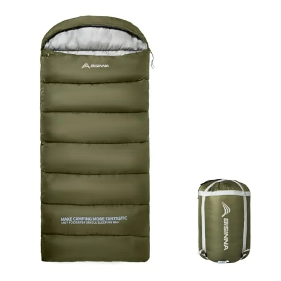 XL cold weather backpacking sleeping bag for adults, 4-season use, nylon shell, black, ultra-compact with included compression
XL cold weather backpacking sleeping bag for adults, 4-season use, nylon shell, black, ultra-compact with included compression