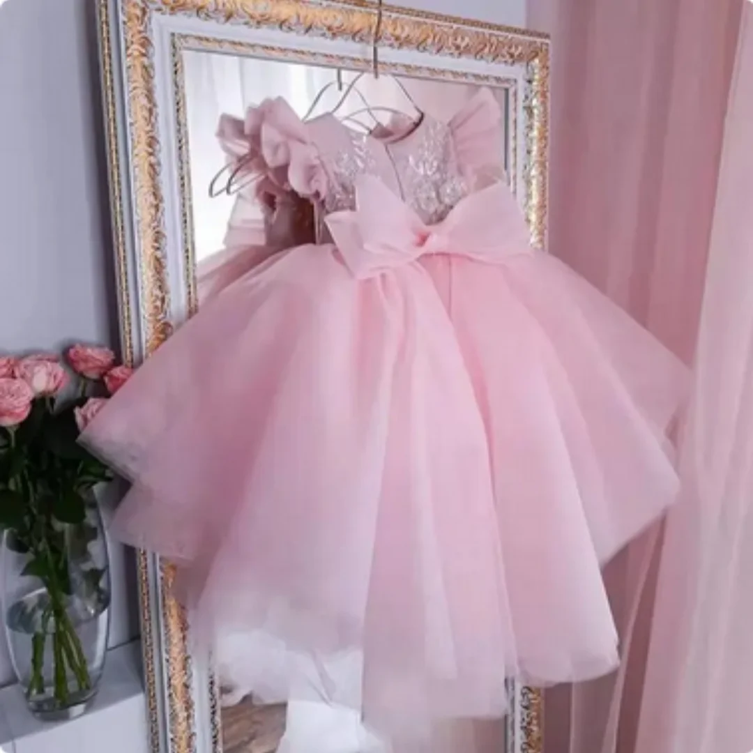 Layer Flower Girl Dresses Illusion Long Sleeves First Communion Dresses Tulle Ruffles Ball Gown Birthday Dress
Layer Flower Girl Dresses Illusion Long Sleeves First Communion Dresses Tulle Ruffles Ball Gown Birthday Dress