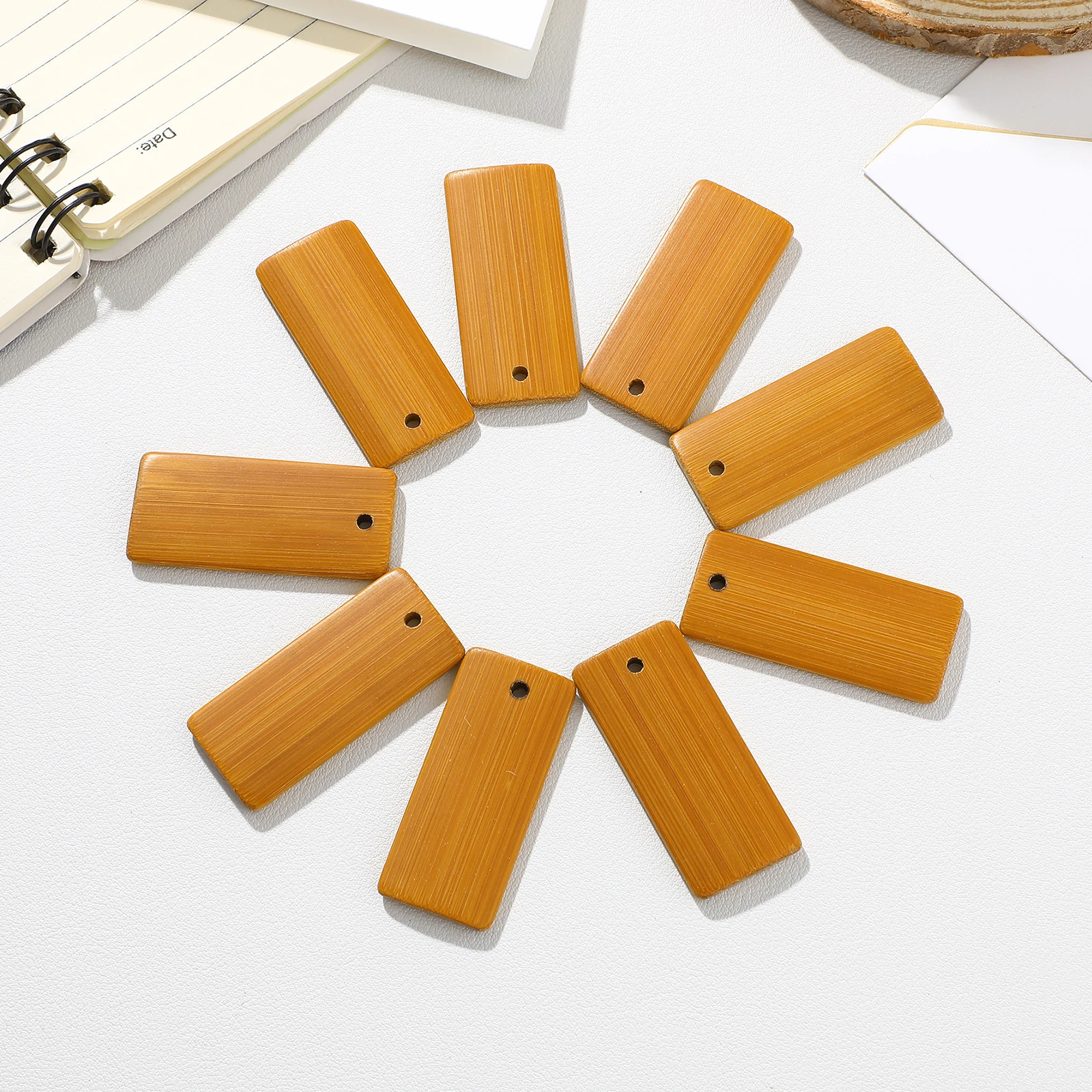 50 pcs Keychain Pendants Blank Slips for Diy Craft Gift Accessories Bag Decor Car Bamboo Tags Pendants Key Jewelry Parts
50 pcs Keychain Pendants Blank Slips for Diy Craft Gift Accessories Bag Decor Car Bamboo Tags Pendants Key Jewelry Parts