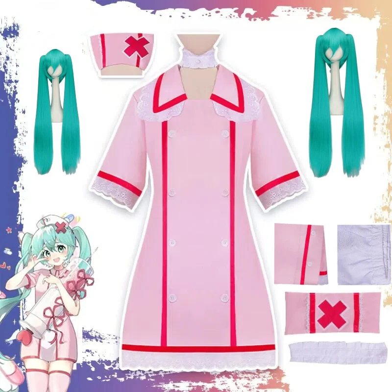 Anime Blue Hair Girl Love Sick Ward Cosplay Sexy Nurse Outfit with Headwear Halloween Anime Role Play Costume for Women
Anime Blue Hair Girl Love Sick Ward Cosplay Sexy Nurse Outfit with Headwear Halloween Anime Role Play Costume for Women