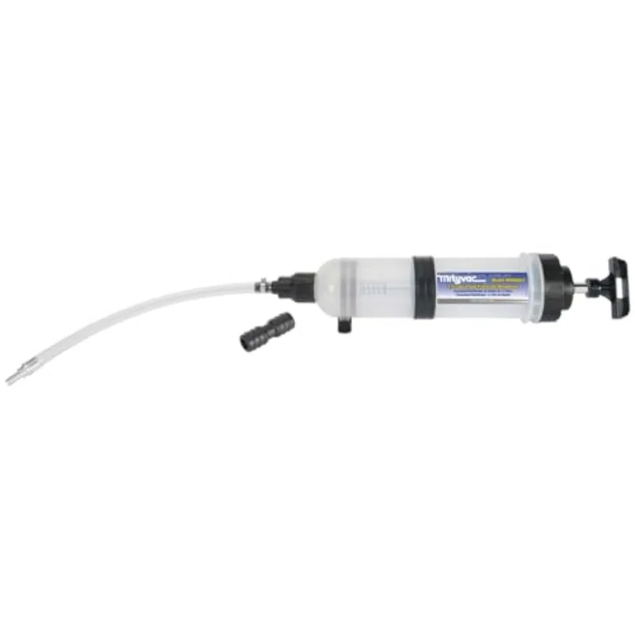 1.5 L Fluid Evacuator Extractor and Dispensing Syringe Twist-Valve Dual-Seal Piston MVA7218 Rubber ATF Adapter for Master Cylin
1.5 L Fluid Evacuator Extractor and Dispensing Syringe Twist-Valve Dual-Seal Piston MVA7218 Rubber ATF Adapter for Master Cylin