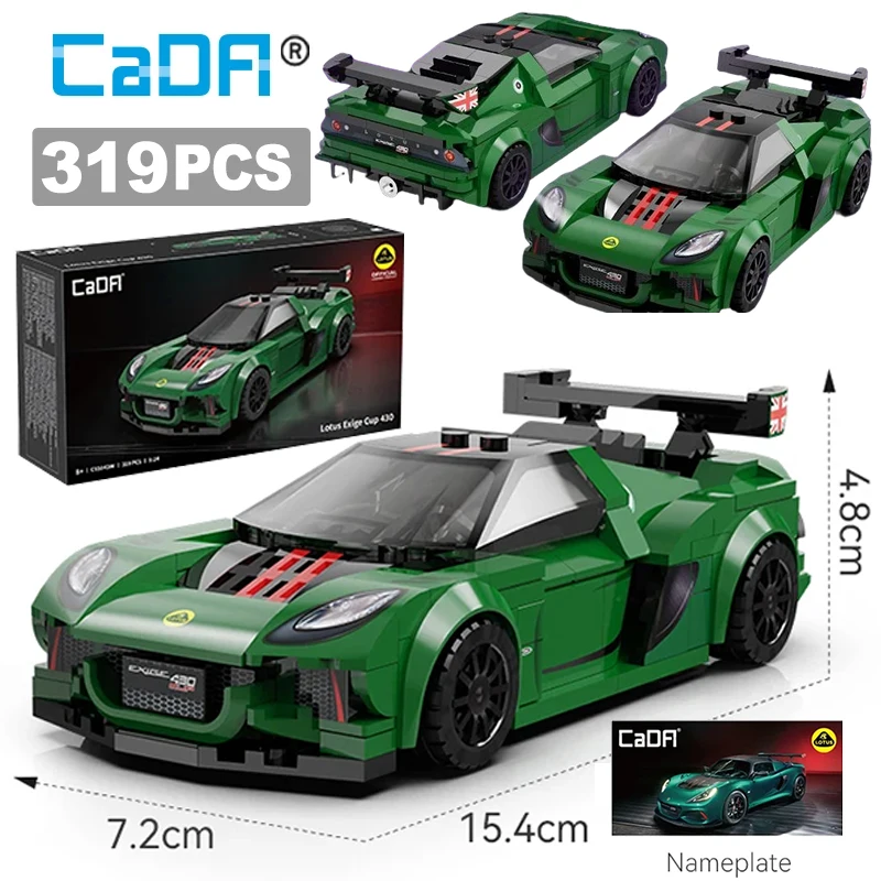 Cada City 319 PCS 1:24 Lotus Exige Cup 430 (Authorized) (2021) Model Building Blocks Sports Car Bricks Gifts Toys children gifts
Cada City 319 PCS 1:24 Lotus Exige Cup 430 (Authorized) (2021) Model Building Blocks Sports Car Bricks Gifts Toys children gifts