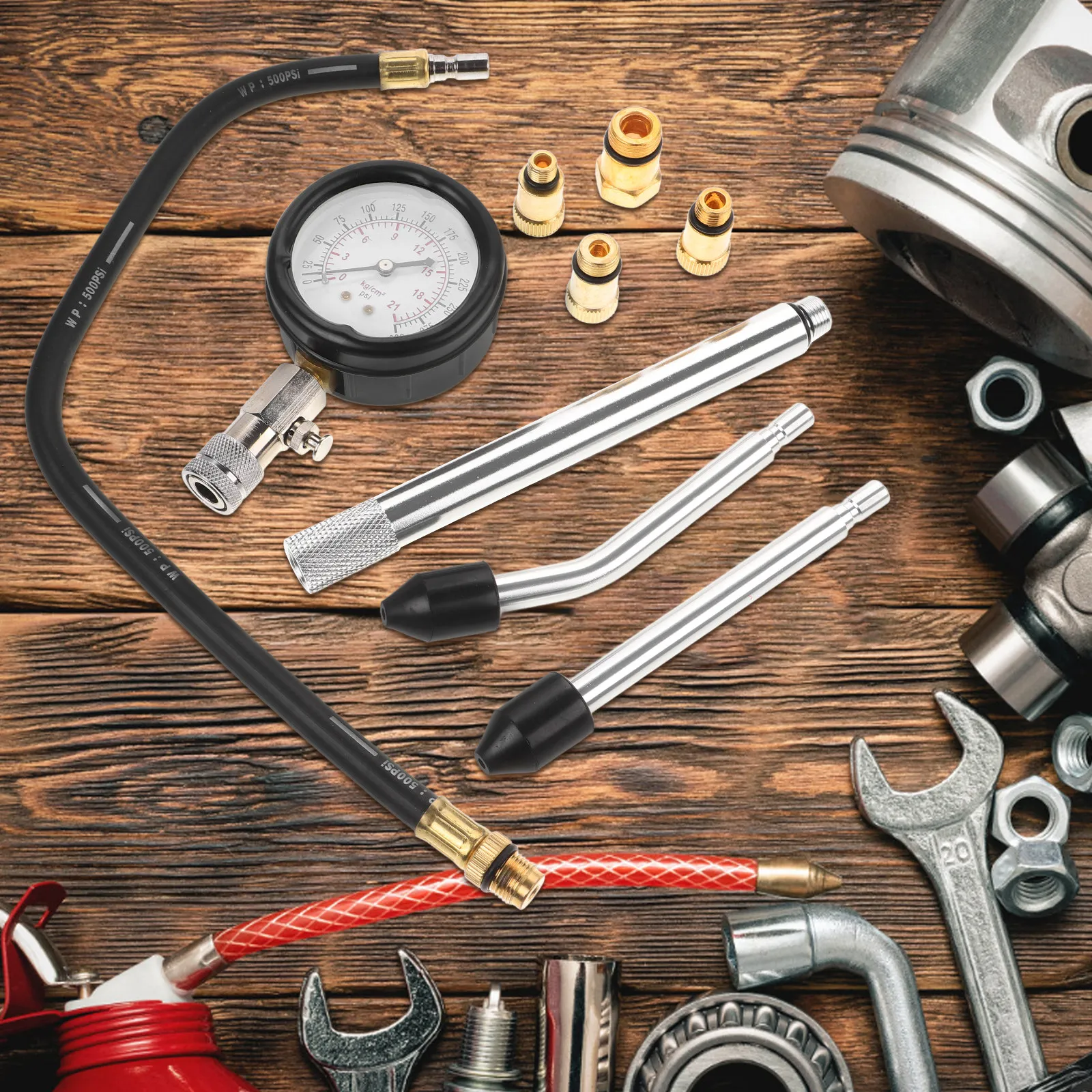 Compression Test Kit Tester Small Engine Automobile Automotive Measurement Kits Cylinder Pressure Gauge
Compression Test Kit Tester Small Engine Automobile Automotive Measurement Kits Cylinder Pressure Gauge