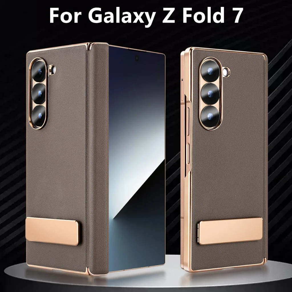 High-end Leather Metal Bracket Case For Samsung Galaxy Z Fold 7 Auto-Rebound Spring Hinge Protection Shockproof Folding Cover
High-end Leather Metal Bracket Case For Samsung Galaxy Z Fold 7 Auto-Rebound Spring Hinge Protection Shockproof Folding Cover