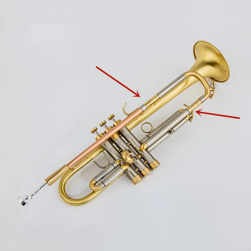 Pintado a ouro Requintado Trompete de Latão, Bb Flat, Instrumento Musical, Bocal, Luvas, Strap Case, LR180S37
Pintado a ouro Requintado Trompete de Latão, Bb Flat, Instrumento Musical, Bocal, Luvas, Strap Case, LR180S37