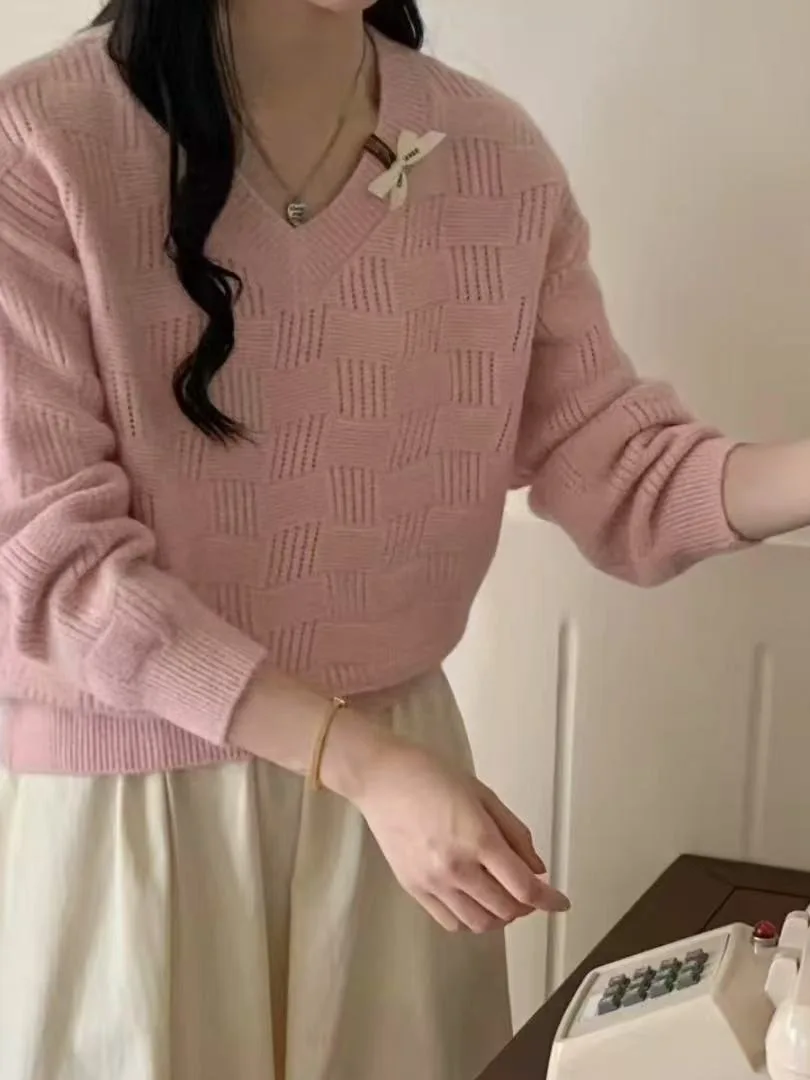 Korean Sle Early Autumn V-Ne Asymmetrical Knitwear Casual Versatile Long Sve Overhead Top for Women New Arrival
Korean Sle Early Autumn V-Ne Asymmetrical Knitwear Casual Versatile Long Sve Overhead Top for Women New Arrival