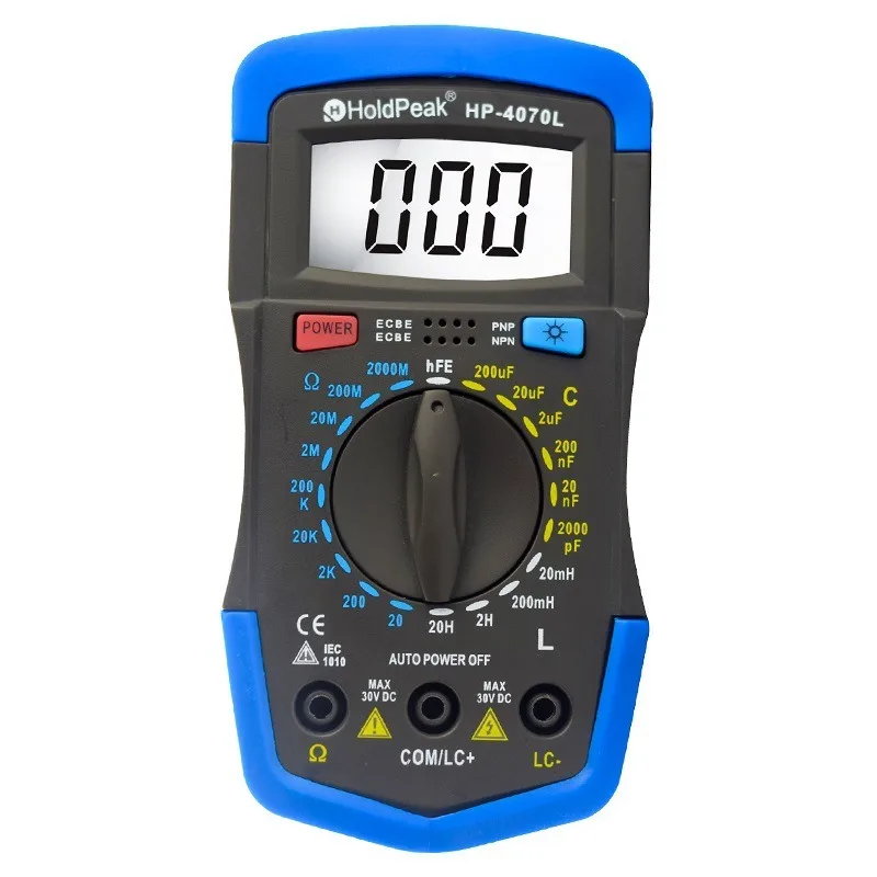 HP-4070L Digital LCR Multimeter Resistance Capacitance Inductance Tester hFE LCD Backlight Electrical Repair Tool Backlight
