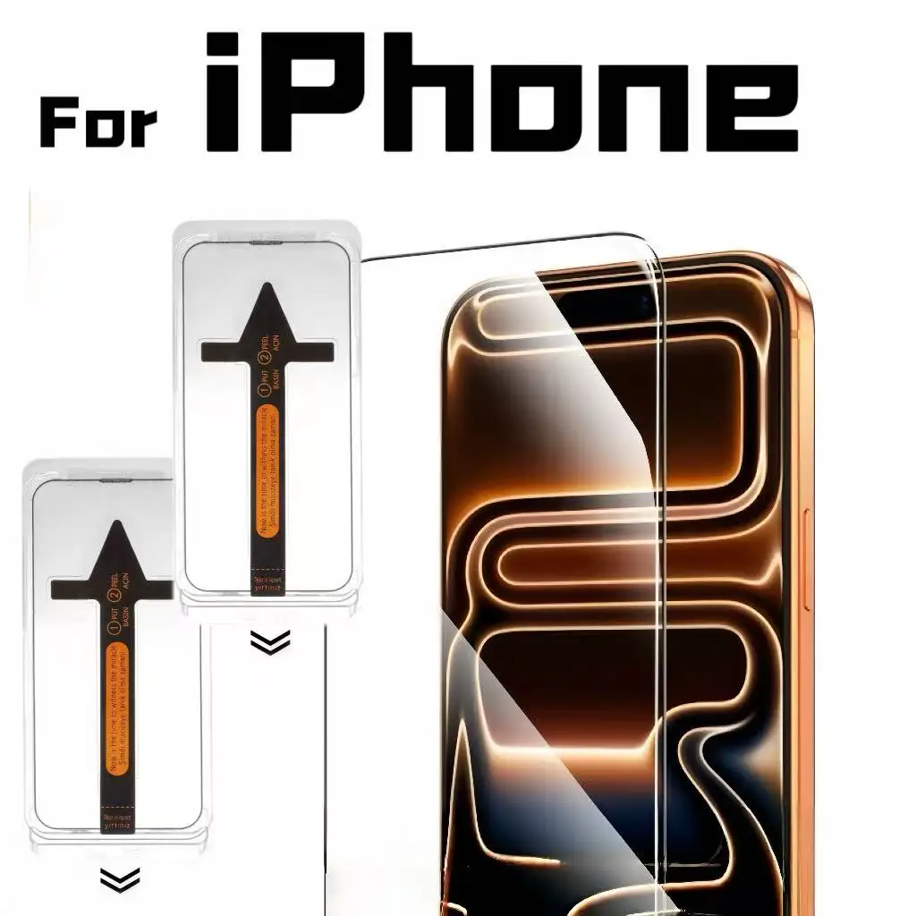 HD screen protector for iPhone series, 9H hardness, bubble & dust free, easy to install, 2-pack
HD screen protector for iPhone series, 9H hardness, bubble & dust free, easy to install, 2-pack