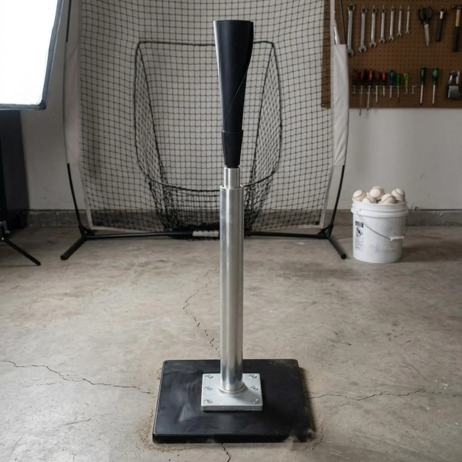 Baseball and Softball Tee Stable Base Adjustable Batting Tee Sports Training Gear Steel Construction
Baseball and Softball Tee Stable Base Adjustable Batting Tee Sports Training Gear Steel Construction