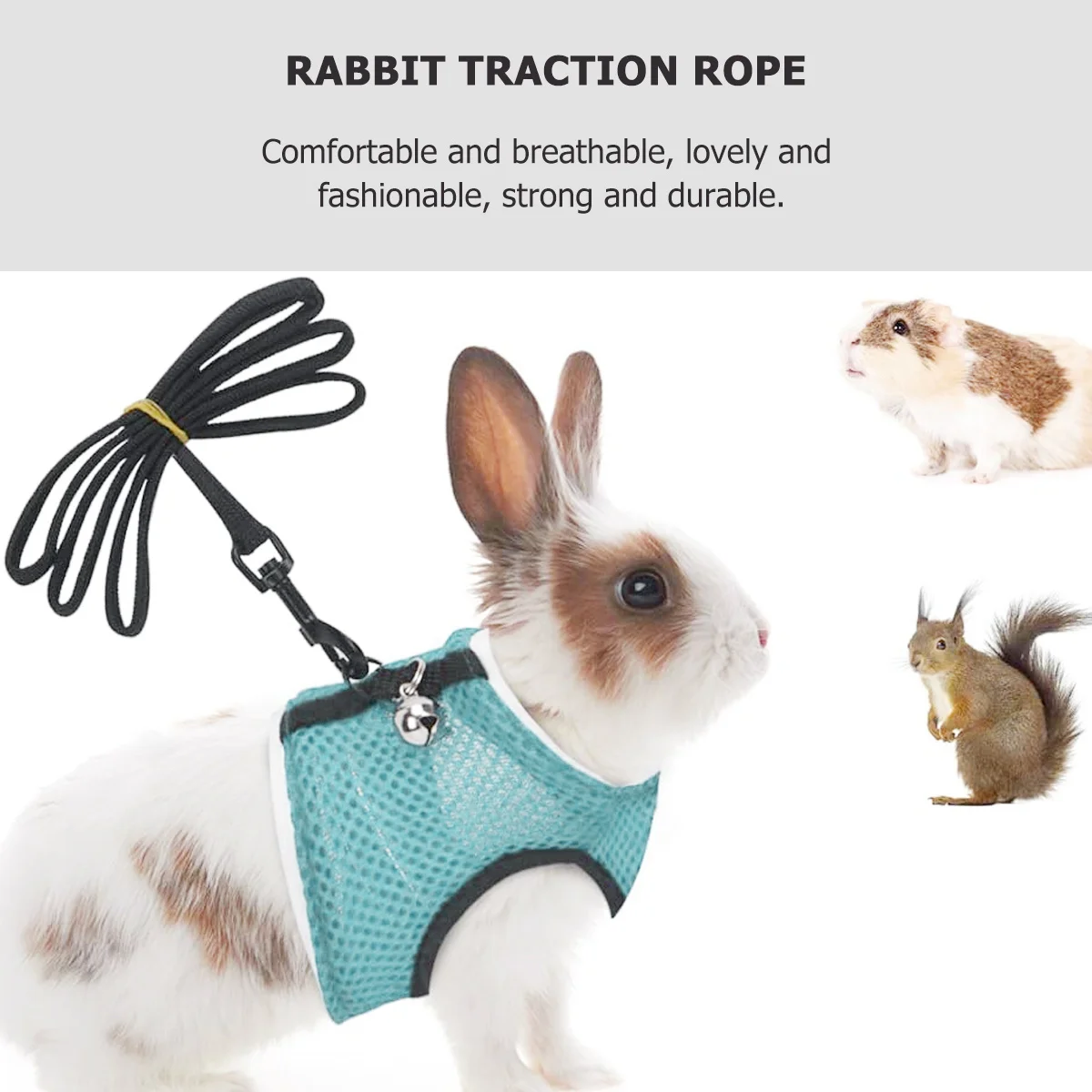1Pcs Small Pet Traction Rope Vest Durable Comfortable Rabbit Harness Pulling Rope for Walking Outdoors Pet Harness
1Pcs Small Pet Traction Rope Vest Durable Comfortable Rabbit Harness Pulling Rope for Walking Outdoors Pet Harness