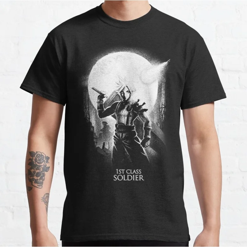 Final Fantasy Cloud Moon - Cloud Strife Gift t shirt for RPG gamer 100% cotton Short Sleeve Graphic Clothes All size tops
Final Fantasy Cloud Moon - Cloud Strife Gift t shirt for RPG gamer 100% cotton Short Sleeve Graphic Clothes All size tops