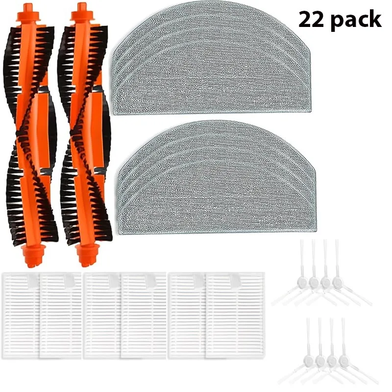 For Xiaomi Vacuum cleaner S20 E12 E10 B112 sweeping robot vacuum cleaner main brush side brush mop cloth HEPA filter spare parts
For Xiaomi Vacuum cleaner S20 E12 E10 B112 sweeping robot vacuum cleaner main brush side brush mop cloth HEPA filter spare parts