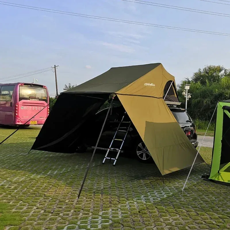 OEM Logo Customized 3-4 Person Aluminum Car Roof Tent With Telescopic Ladder Awning 
OEM Logo Customized 3-4 Person Aluminum Car Roof Tent With Telescopic Ladder Awning