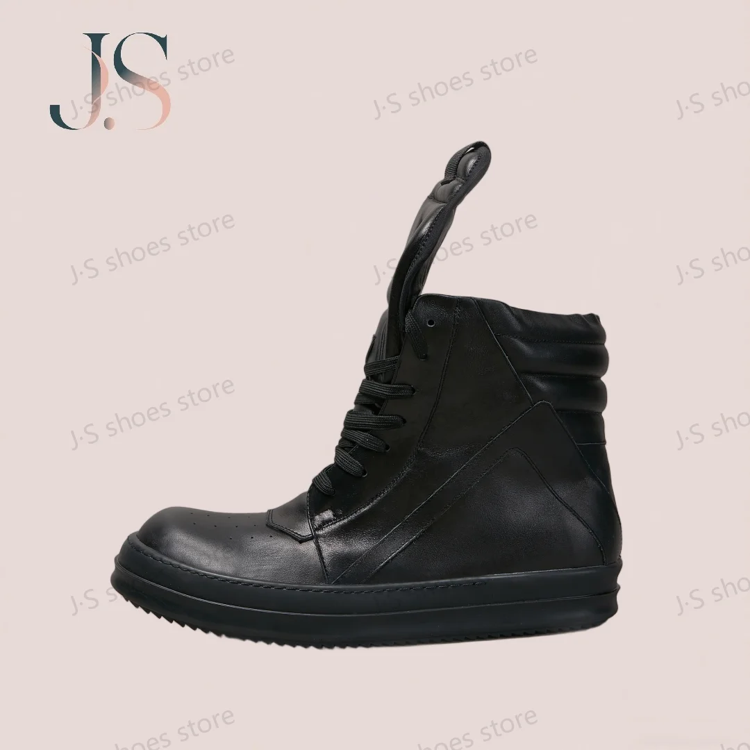 R-o Genious Sneakers Full Black Leather High Top Shoe Men Sneaker Zipper Women Casual Shoes Geobasket Design Ankle Boots
R-o Genious Sneakers Full Black Leather High Top Shoe Men Sneaker Zipper Women Casual Shoes Geobasket Design Ankle Boots