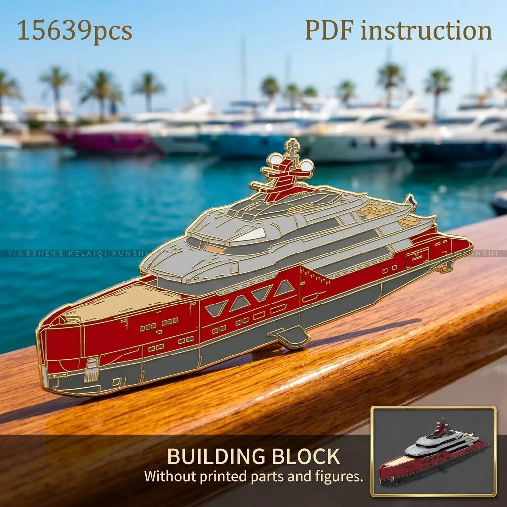 Модель круизного лайнера Ocean Vessel Multi Deck Luxury Expedition Superyacht в стиле MOC для 254412 MOC
Модель круизного лайнера Ocean Vessel Multi Deck Luxury Expedition Superyacht в стиле MOC для 254412 MOC
