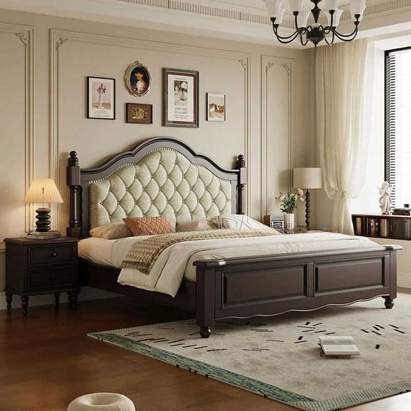 French Retro Nightstands Bed 1.8m Household Storage Luxury Modern Bed Headboard Queen Frame Camas De Dormitorio Furniture
French Retro Nightstands Bed 1.8m Household Storage Luxury Modern Bed Headboard Queen Frame Camas De Dormitorio Furniture