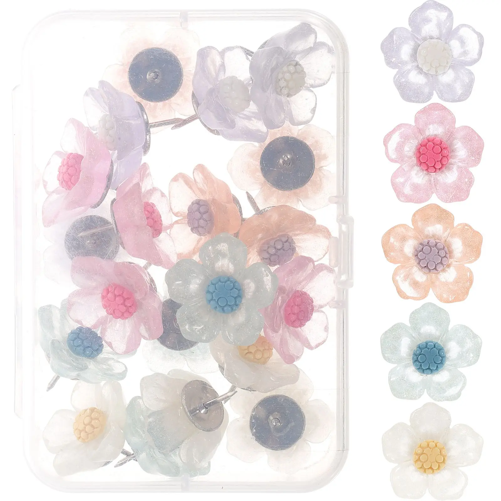20 Pcs Flower Shaped Thumbtacks Delicate Diy Pushpins Office Supply Multi Function Reusable Wall Decoration Pins Safe
20 Pcs Flower Shaped Thumbtacks Delicate Diy Pushpins Office Supply Multi Function Reusable Wall Decoration Pins Safe