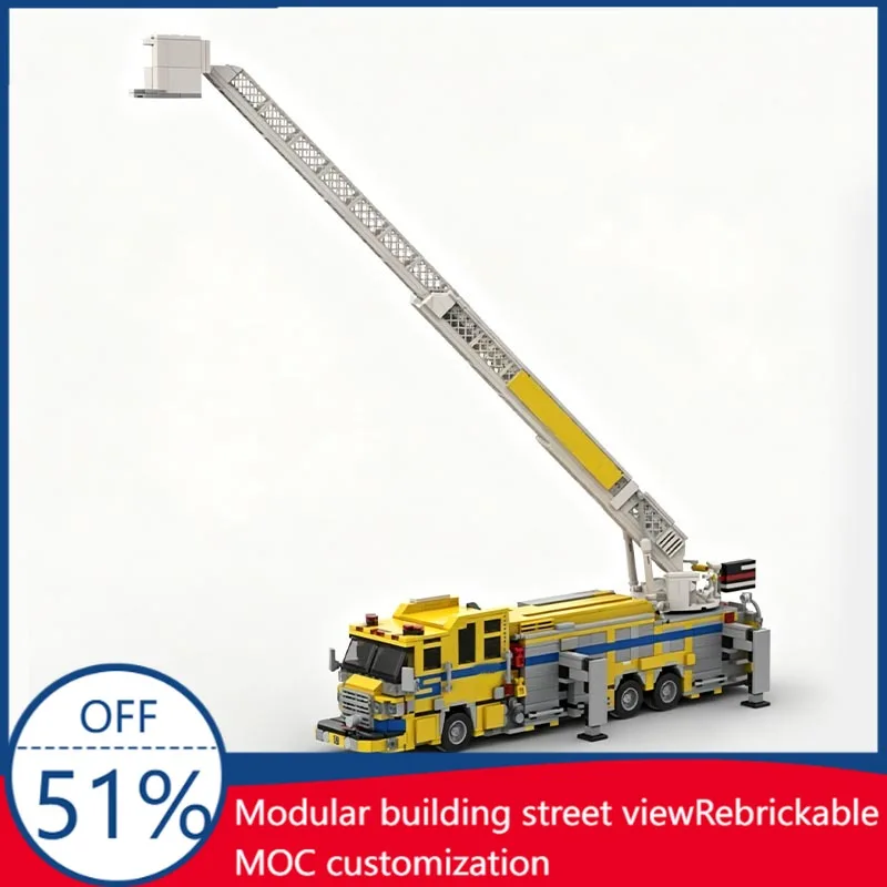 1783PCS 2015 Pierce Quantum Tower Ladder Fire Truck Clark County Fire Department Vehicle Model Custom Building Blocks DIY Toys
1783PCS 2015 Pierce Quantum Tower Ladder Fire Truck Clark County Fire Department Vehicle Model Custom Building Blocks DIY Toys