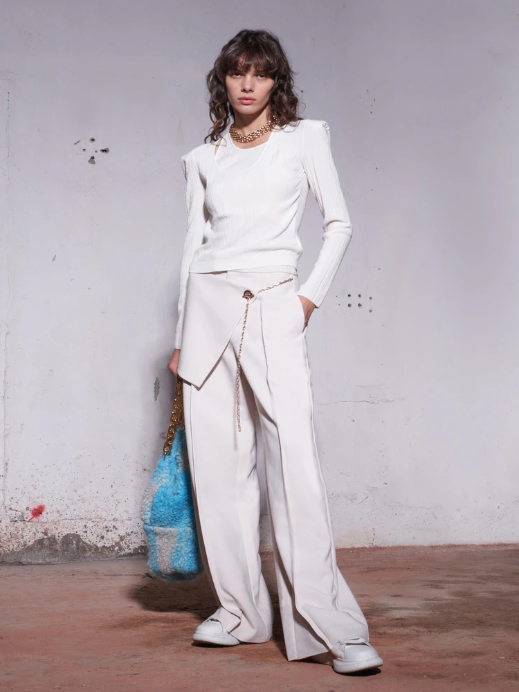 Современные брюки прямого кроя с цепочкой, повседневные брюки от WGMX, женские, с высокой талией, на молнии, из смесового полиэстера
Современные брюки прямого кроя с цепочкой, повседневные брюки от WGMX, женские, с высокой талией, на молнии, из смесового полиэстера