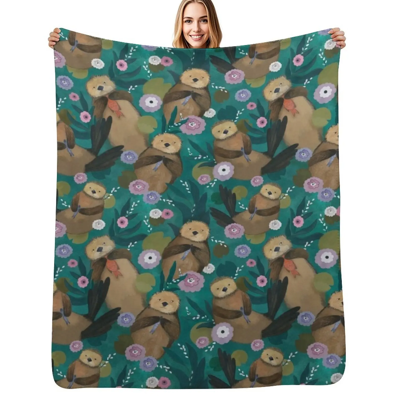 Otters Throw Blanket Color Fast Cozy Throw Blanket
Otters Throw Blanket Color Fast Cozy Throw Blanket