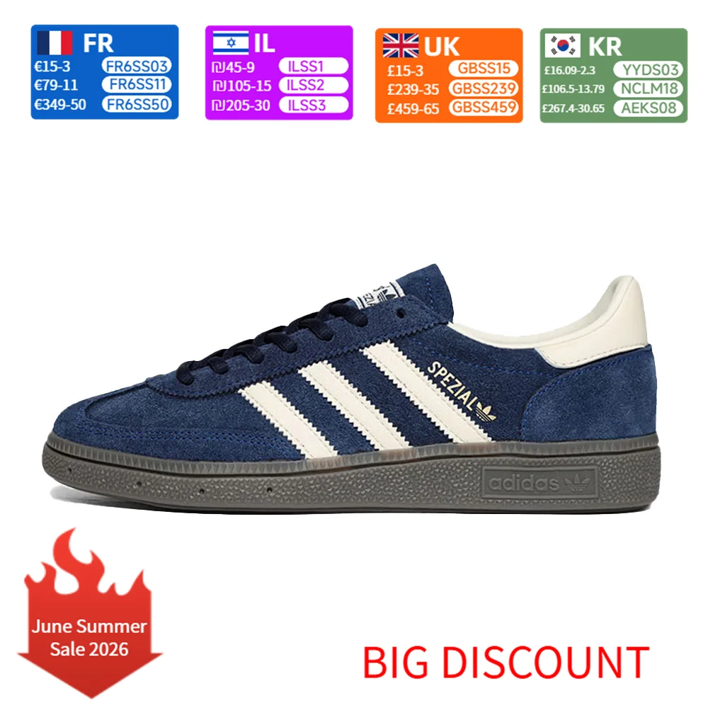 adidas Originals HANDBALLSPEZIAL Comfortable and Versatile Low-Top Sneakers Unisex Dark Blue IF7087
adidas Originals HANDBALLSPEZIAL Comfortable and Versatile Low-Top Sneakers Unisex Dark Blue IF7087