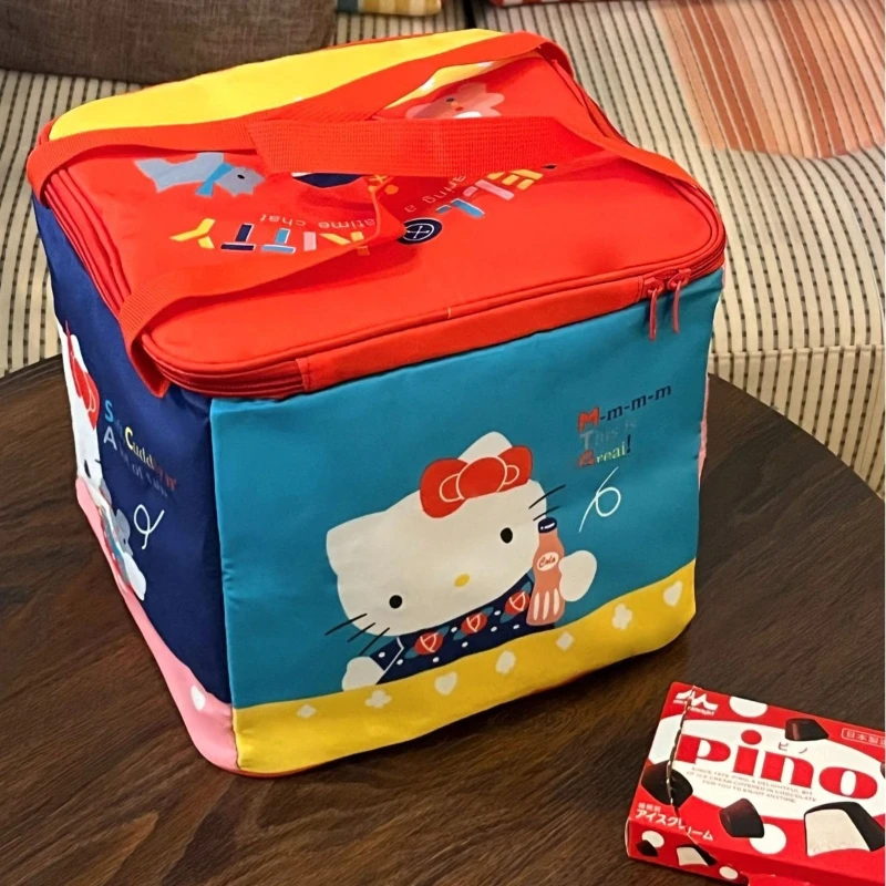 Милая сумка-холодильник Hello Kitty в стиле аниме, большая складная сумка для хранения, термосумка для пикника, подарок Sanrio для девочки
Милая сумка-холодильник Hello Kitty в стиле аниме, большая складная сумка для хранения, термосумка для пикника, подарок Sanrio для девочки