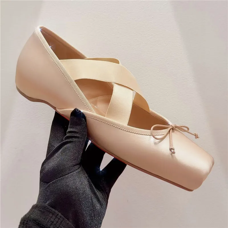 2026 Spring Summer Women Ballet Flats Shoes for Woman's Low Heels Square Toe Butterfly-Knot Mary Janes Nude Shoes Ladies Shoes
2026 Spring Summer Women Ballet Flats Shoes for Woman's Low Heels Square Toe Butterfly-Knot Mary Janes Nude Shoes Ladies Shoes