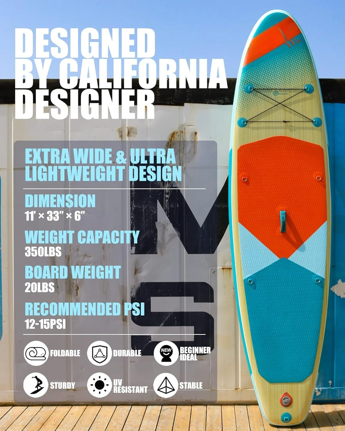 Inflatable Stand Up Paddle Board for Youth and Adults –Wide Sup with Premium Accessories,Blow Up Paddleboard for Surfing,Fishing
Inflatable Stand Up Paddle Board for Youth and Adults –Wide Sup with Premium Accessories,Blow Up Paddleboard for Surfing,Fishing