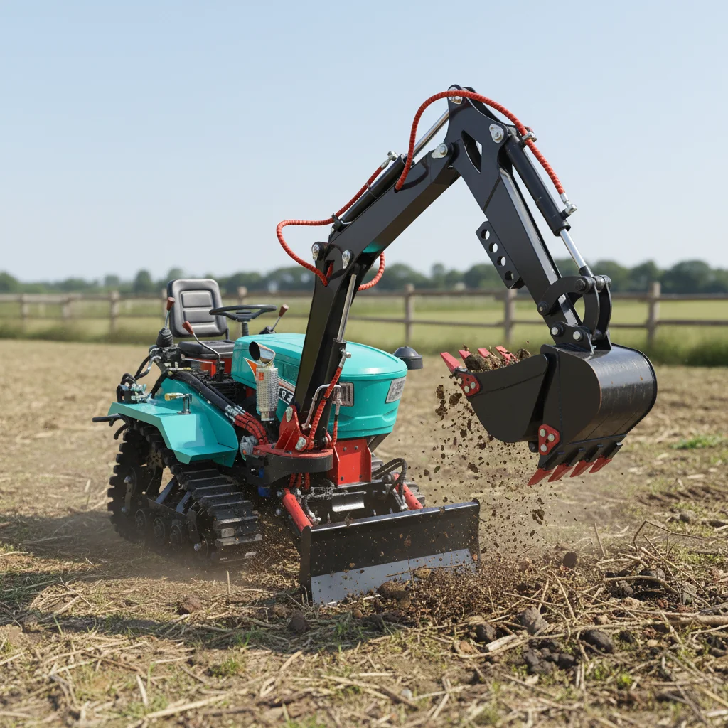 Small Crawler Tractor 12HP 18HP Garden Farm Machine Diesel Powered Rubber Track Cultivator Plowing Tilling Equipment
Small Crawler Tractor 12HP 18HP Garden Farm Machine Diesel Powered Rubber Track Cultivator Plowing Tilling Equipment