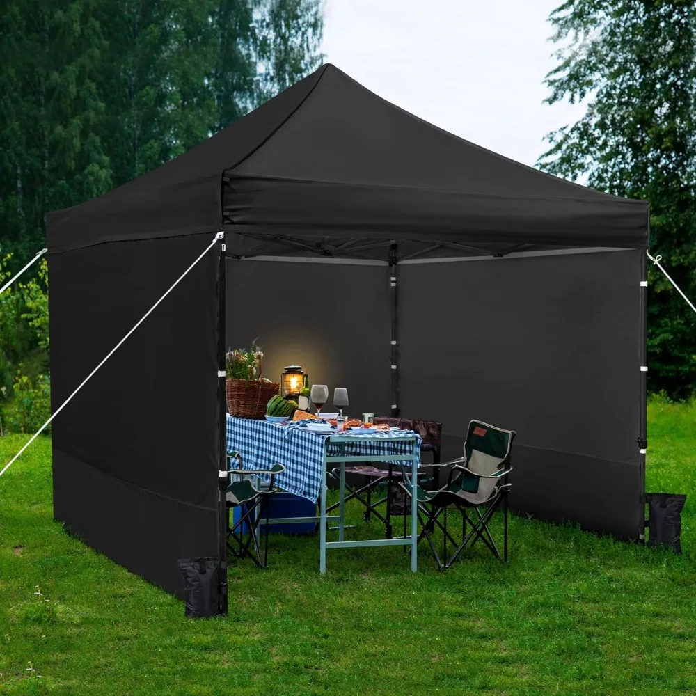 10x10 Pop Up Commercial Canopy Tent with 4 Removable Sidewalls, Sandbags, Stakes & Ropes, Waterproof Instant, Customized
10x10 Pop Up Commercial Canopy Tent with 4 Removable Sidewalls, Sandbags, Stakes & Ropes, Waterproof Instant, Customized
