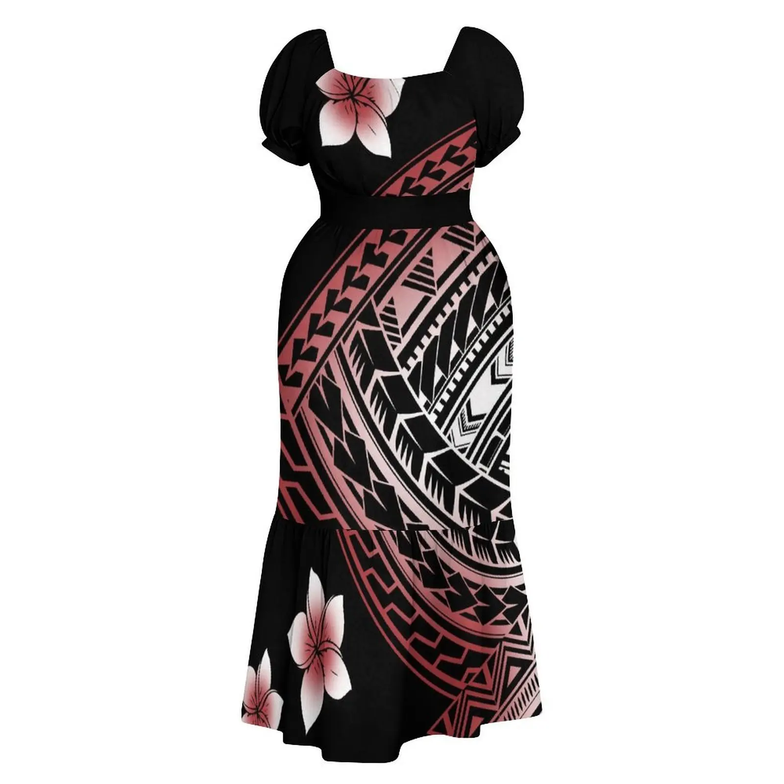 Elegant Waist-Cinching Strap Design Women'S Fishtail Dress Polynesian Custom Printed Long Dress Available For Wholesale
Elegant Waist-Cinching Strap Design Women'S Fishtail Dress Polynesian Custom Printed Long Dress Available For Wholesale