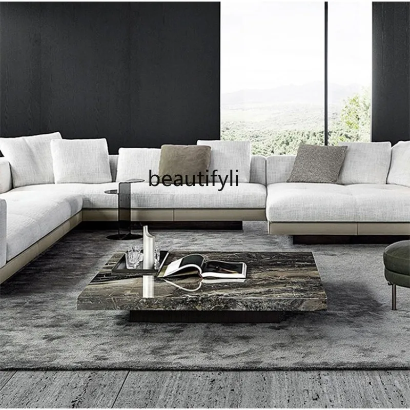 Italian marble coffee table TV cabinet combination designer modern living room minimalist creativity
Italian marble coffee table TV cabinet combination designer modern living room minimalist creativity