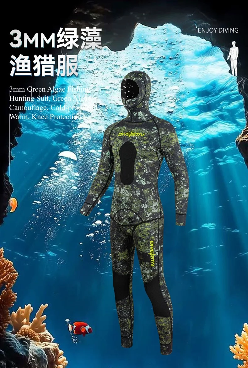 3MM Two Pieces Neoprene UnderWater Hunting Spearfishing Swim Diving Suit Hood Scuba Keep Warm Snorkeling Kayaking Drift WetSuit
3MM Two Pieces Neoprene UnderWater Hunting Spearfishing Swim Diving Suit Hood Scuba Keep Warm Snorkeling Kayaking Drift WetSuit
