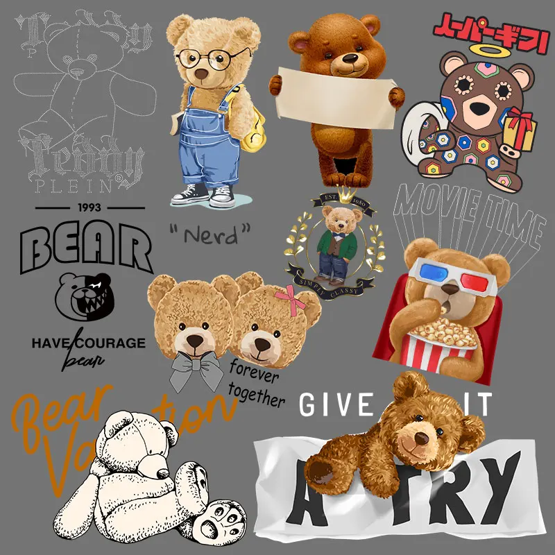Cartoon animal crown letter doll hollow bear Character Patch for Clothing Stickers Printed Decoration Washable DIY Appliques
Cartoon animal crown letter doll hollow bear Character Patch for Clothing Stickers Printed Decoration Washable DIY Appliques