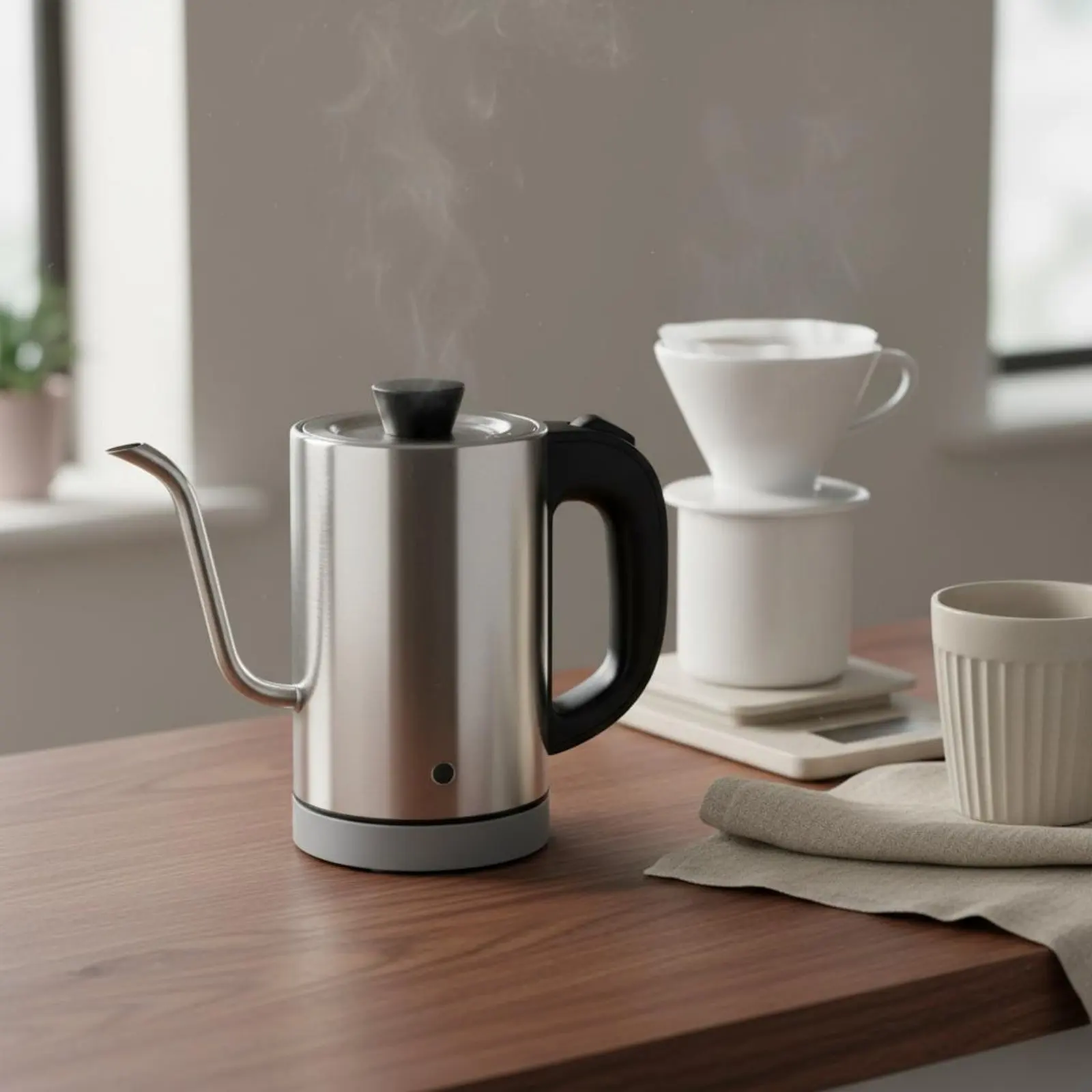 Electric Gooseneck Kettle 0.8 L Capacity Gooseneck Electric Kettle Water Boiler Precise Pouring for Coffee Brewing
Electric Gooseneck Kettle 0.8 L Capacity Gooseneck Electric Kettle Water Boiler Precise Pouring for Coffee Brewing