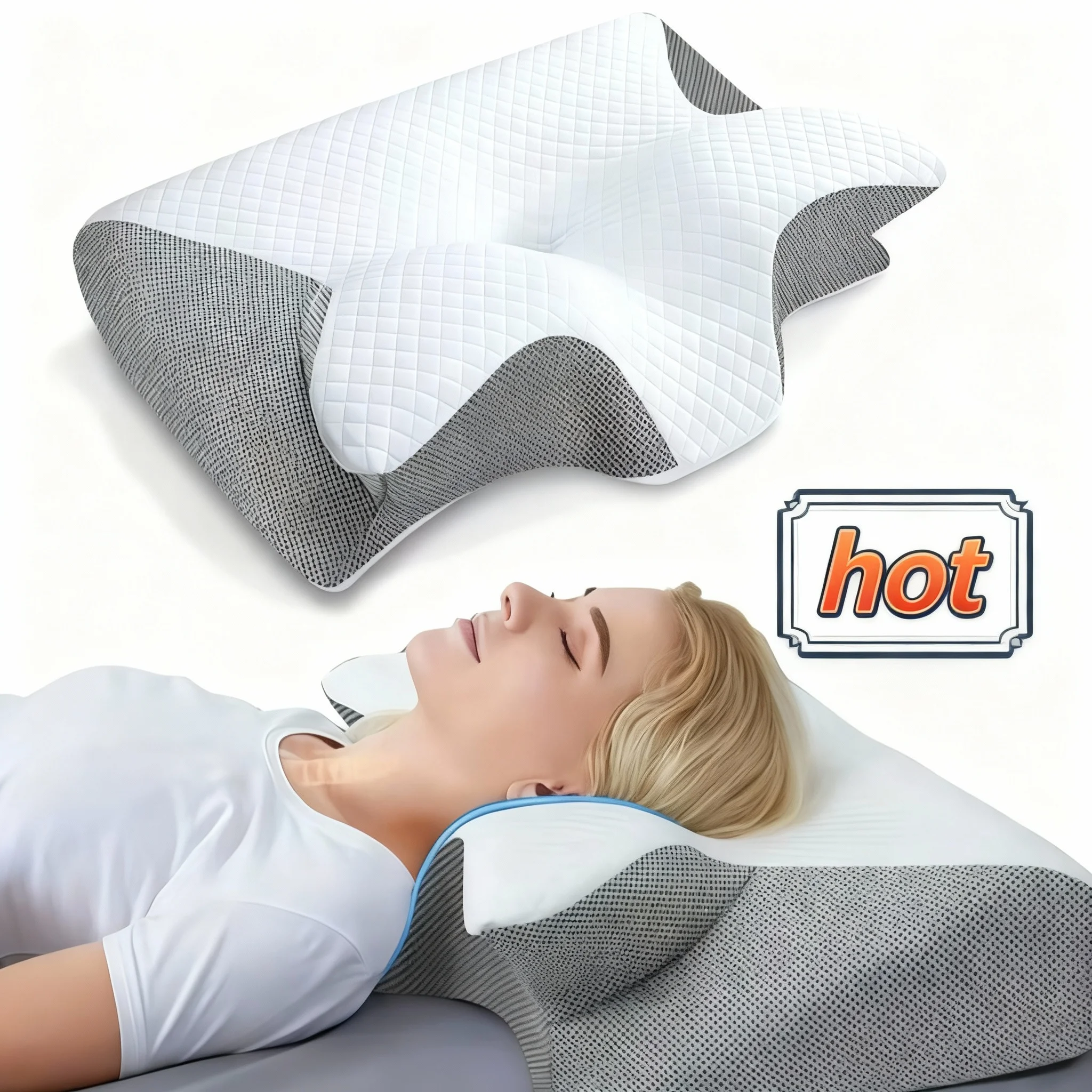 Подушка для сна с эффектом памяти, подушки для шеи из пены с эффектом памяти, контурный сон для шеи, облегчение боли в шее, поддержка живота, удобная подушка
Подушка для сна с эффектом памяти, подушки для шеи из пены с эффектом памяти, контурный сон для шеи, облегчение боли в шее, поддержка живота, удобная подушка