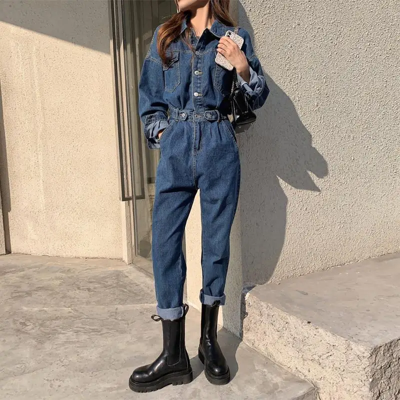 Ele Denim Overalls for Women Slim Fit Spring Autumn Original Design High Waist Long Pants Cotton Fabric Workwear Sle
Ele Denim Overalls for Women Slim Fit Spring Autumn Original Design High Waist Long Pants Cotton Fabric Workwear Sle