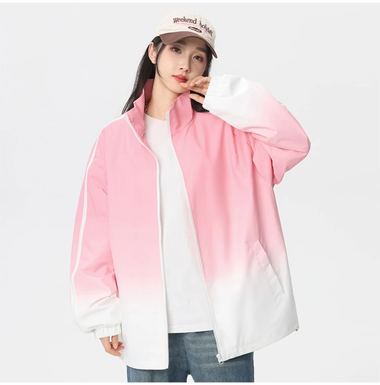Pink Gradient Jacket for Women 2024 New Streetwear Coats Korean Sion Loose and Versatile Niche Fashion High-end Baseball Jacket
Pink Gradient Jacket for Women 2024 New Streetwear Coats Korean Sion Loose and Versatile Niche Fashion High-end Baseball Jacket
