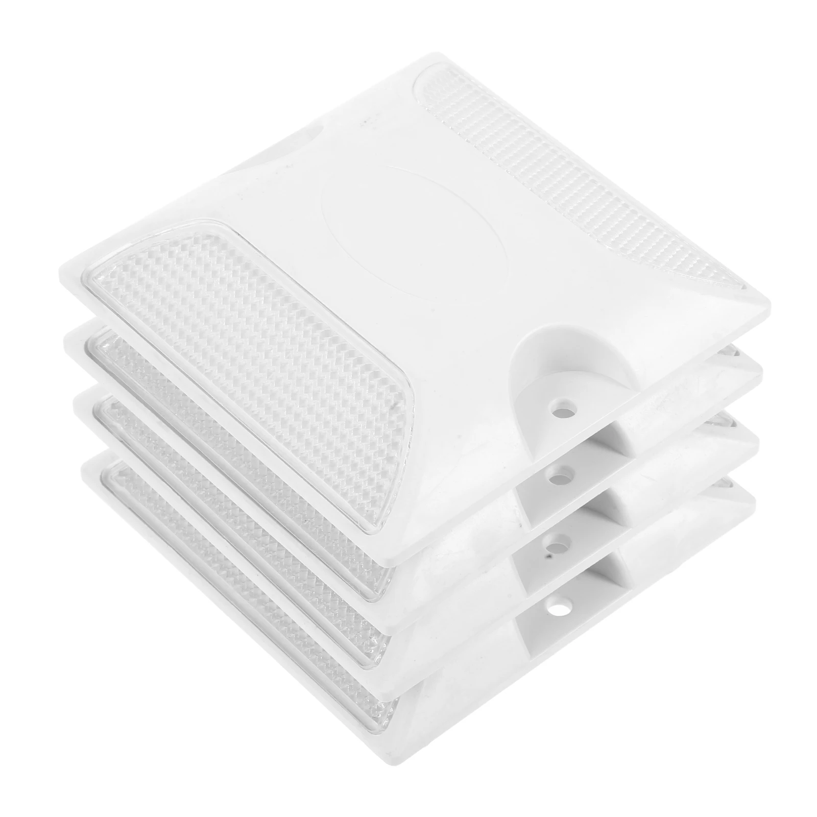 4 Pcs Reflective Road Markers Delineator Studs White Pavement Driveway Highway Safety Automotive Trailer Emergency Visible
4 Pcs Reflective Road Markers Delineator Studs White Pavement Driveway Highway Safety Automotive Trailer Emergency Visible