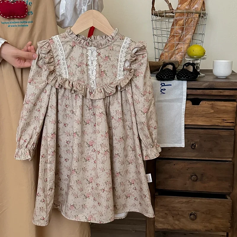 Baby Girl Dress Korean Style Lotus Leaf Lace 2025 Spring New French Floral Sweet Childrens Sweet Doll Dress
Baby Girl Dress Korean Style Lotus Leaf Lace 2025 Spring New French Floral Sweet Childrens Sweet Doll Dress