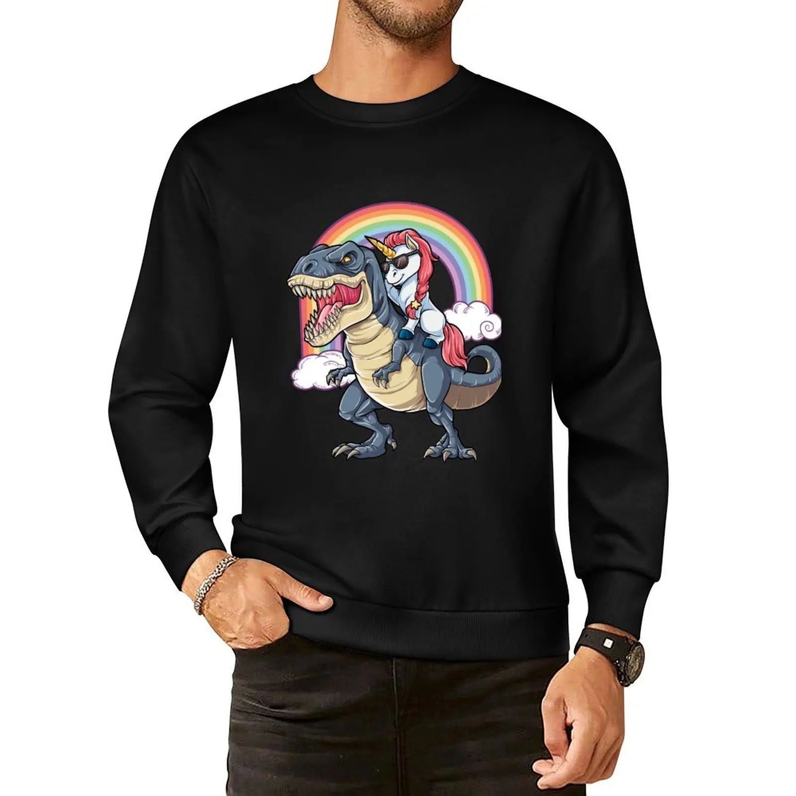 Unicorn Riding Dinosaur T Shirt T-Rex Funny Unicorns Party Rainbow Squad Gifts for Kids Boys Girls Pullover Hoodie
Unicorn Riding Dinosaur T Shirt T-Rex Funny Unicorns Party Rainbow Squad Gifts for Kids Boys Girls Pullover Hoodie