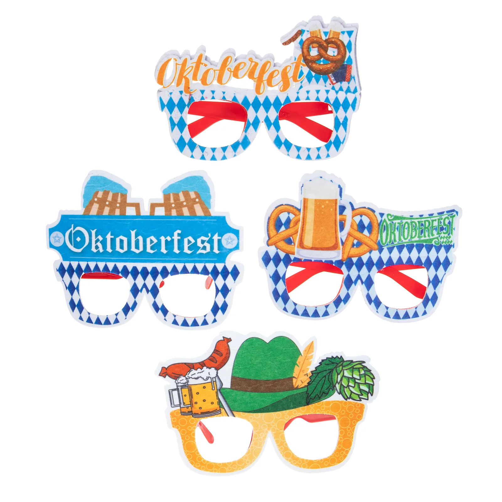 4pcs Oktoberfest Glasses Set Bright Color Stylish Beer Festival Eyewear Unique Party Props Photo Costume Accessories Decorative
4pcs Oktoberfest Glasses Set Bright Color Stylish Beer Festival Eyewear Unique Party Props Photo Costume Accessories Decorative