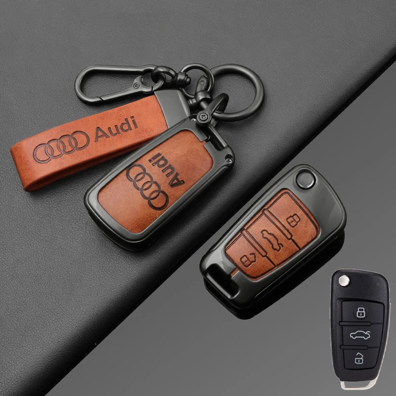 Zinc Alloy Leather Car Flip Key Case Full Cover Protection Shell For Audi A1 A3 A6 A6L Q2 Q3 Q7 TTS R8 S6 RS3 Auto Accessories
Zinc Alloy Leather Car Flip Key Case Full Cover Protection Shell For Audi A1 A3 A6 A6L Q2 Q3 Q7 TTS R8 S6 RS3 Auto Accessories
