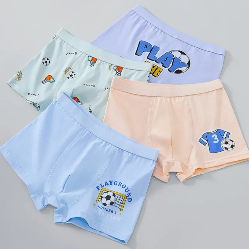 4PCS Kid Cotton Soft Antibacterial Panties for Boy Thin Breathable Knickers 3+y Young Child Clothes Cute Cartoon Print Underwear
4PCS Kid Cotton Soft Antibacterial Panties for Boy Thin Breathable Knickers 3+y Young Child Clothes Cute Cartoon Print Underwear